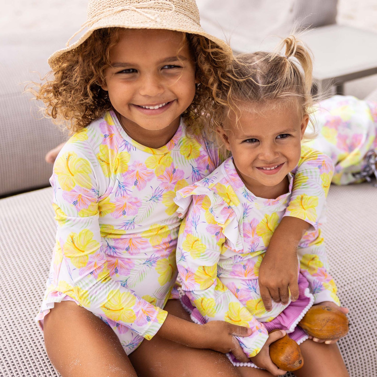 Aloha Vacay Recycled Leg Frill Surf Suit - Snapper Rock