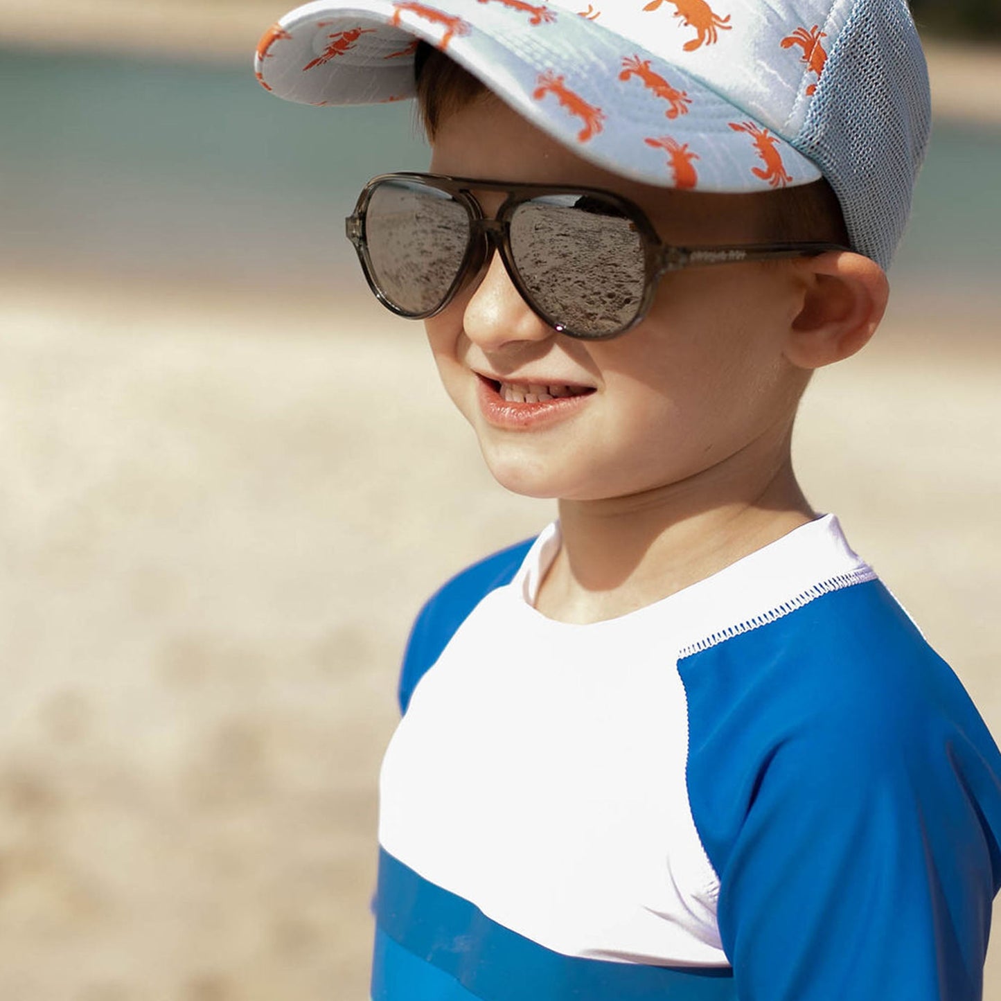 Stanley Crystal Grey Aviator Sunglasses - Snapper Rock