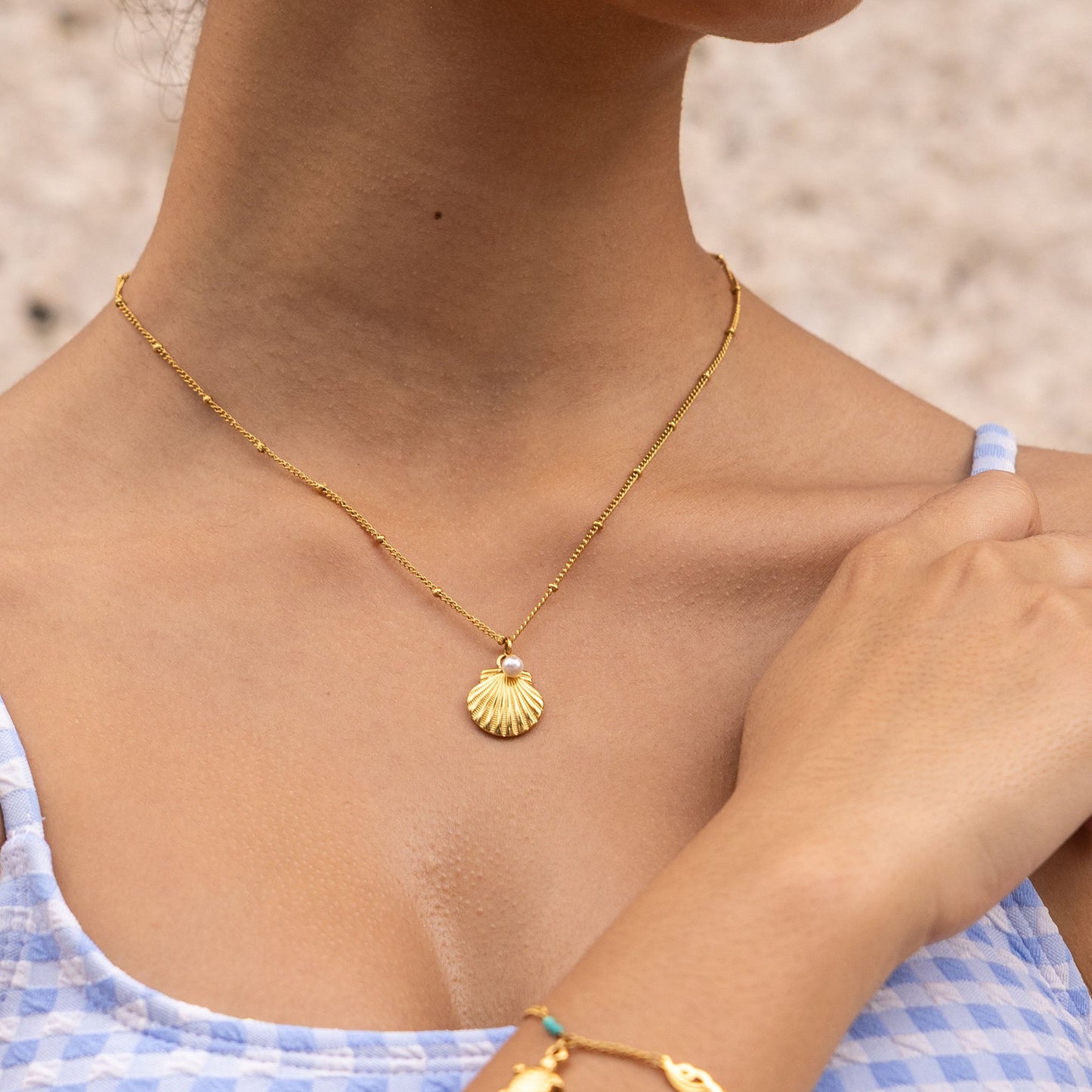 Shimmer & Shell Necklace - Snapper Rock
