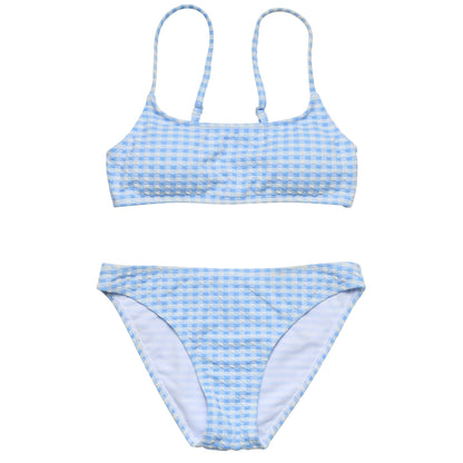 Seaside Gingham Teen Crop Bikini - Snapper Rock