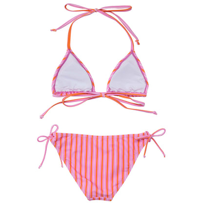 Stripy Sunset Sustainable Triangle Bikini - Snapper Rock