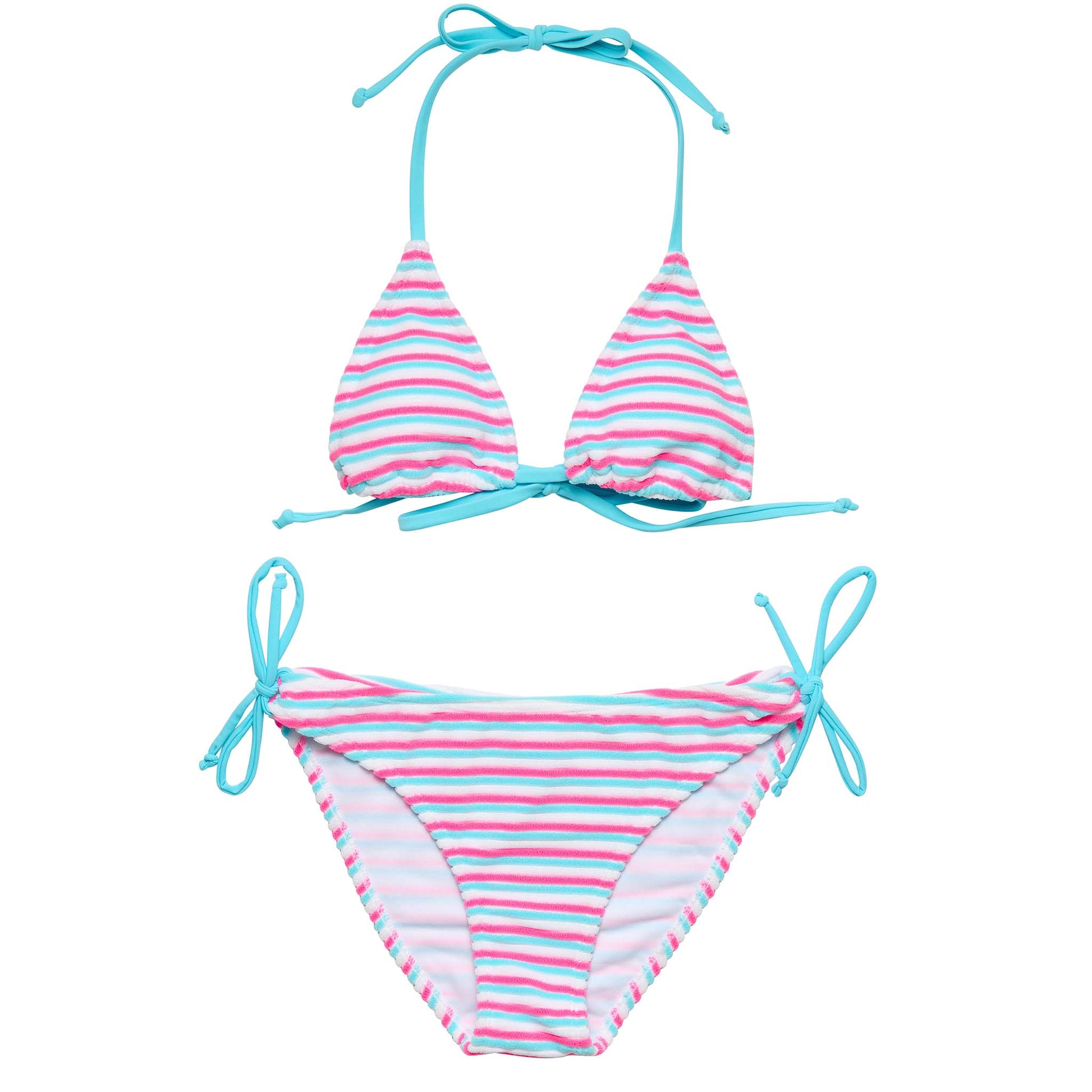 Sorbet Stripe Teen Triangle Bikini - Snapper Rock