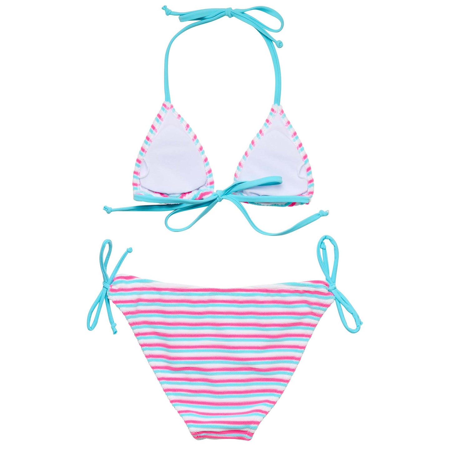 Sorbet Stripe Teen Triangle Bikini - Snapper Rock