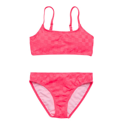 Check Me Out Pink Teen Crop Bikini - Snapper Rock