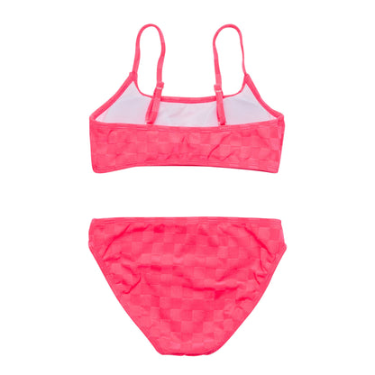 Check Me Out Pink Teen Crop Bikini - Snapper Rock