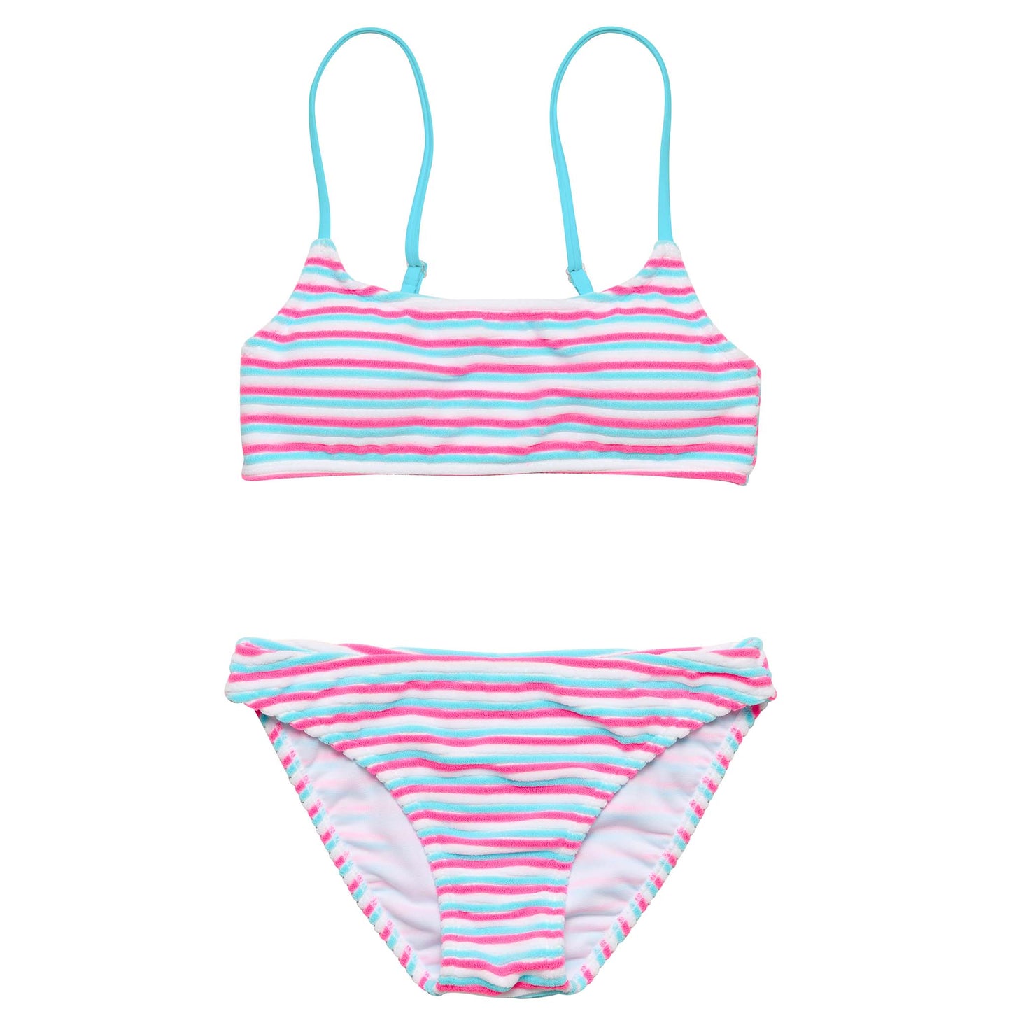 Sorbet Stripe Teen Crop Bikini - Snapper Rock