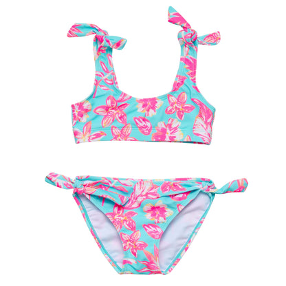 Tropical Glow Recycled Crop Bikini - Snapper Rock