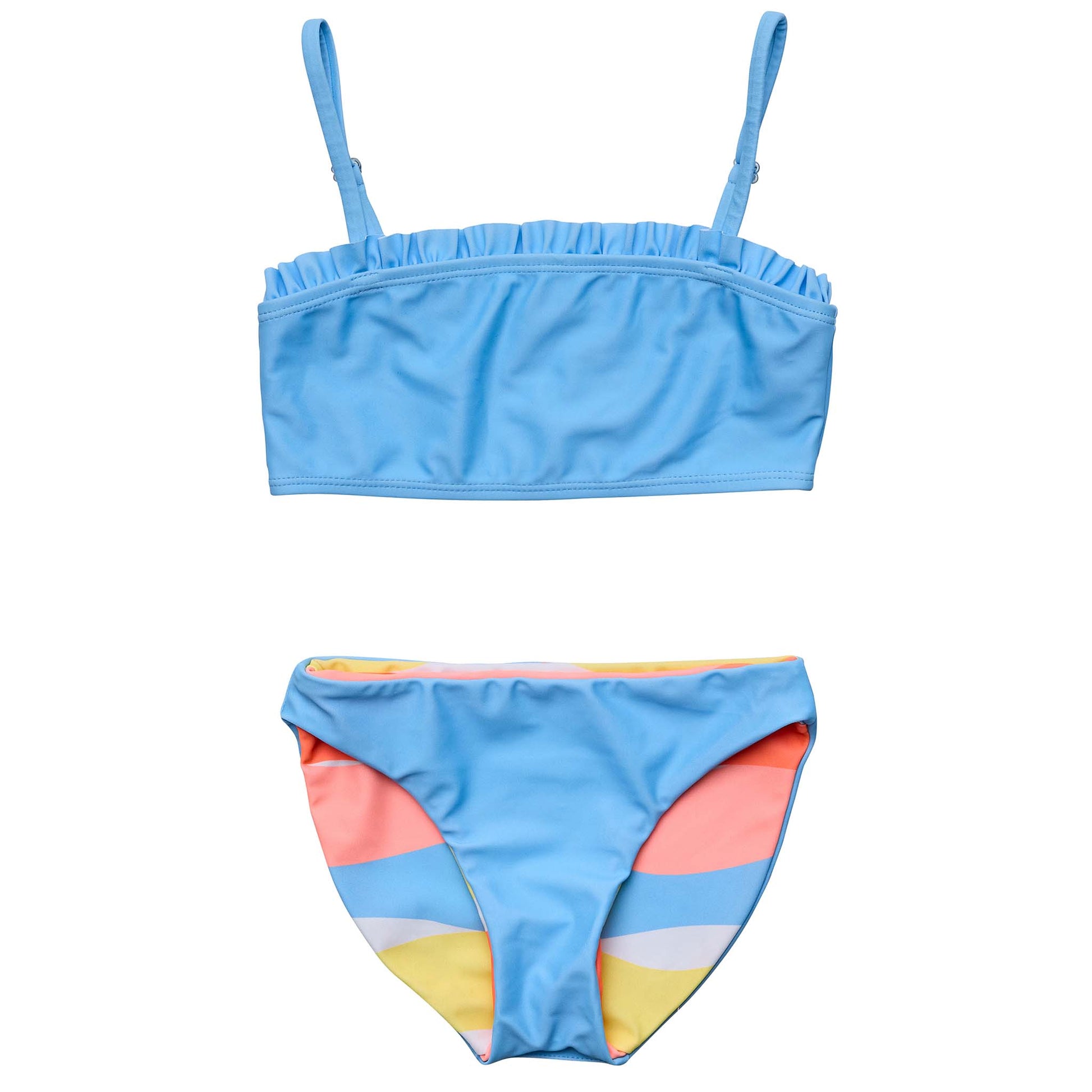 Good Vibes Frilled Bandeau Bikini - Snapper Rock