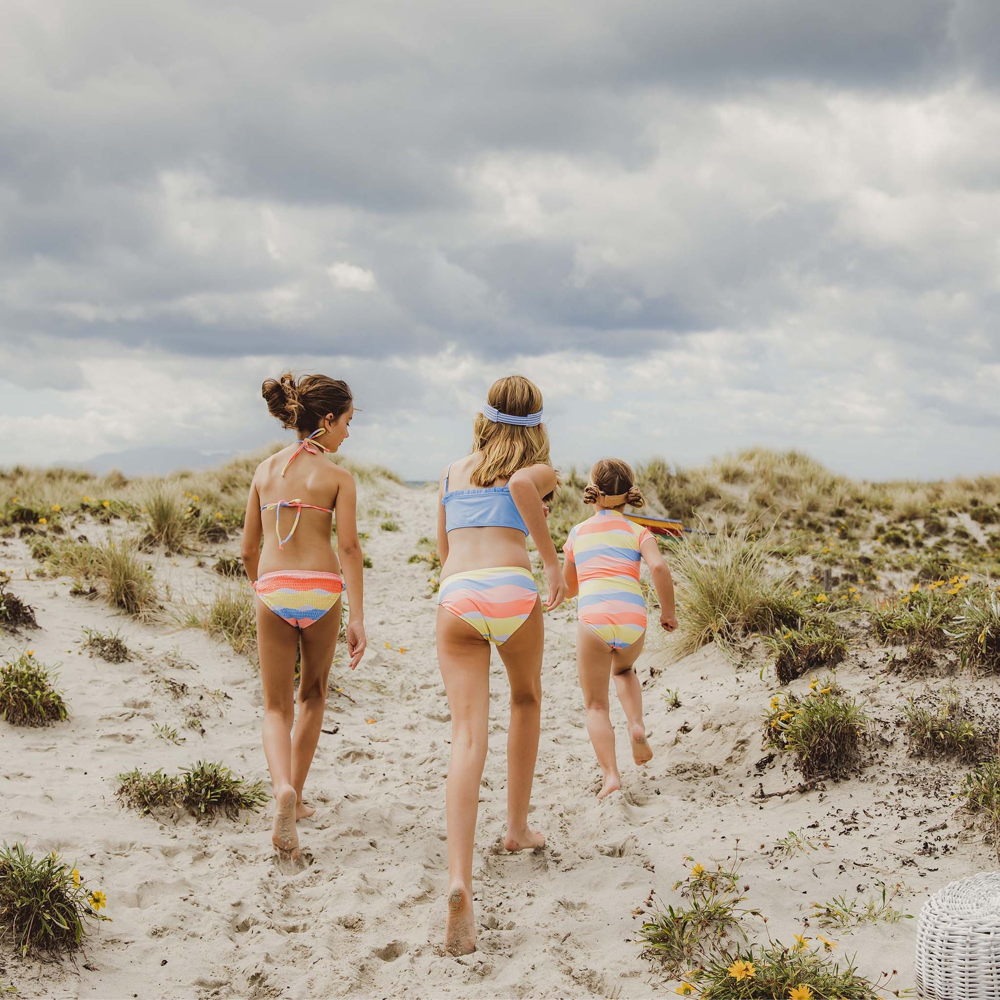 Good Vibes Frilled Bandeau Bikini - Snapper Rock