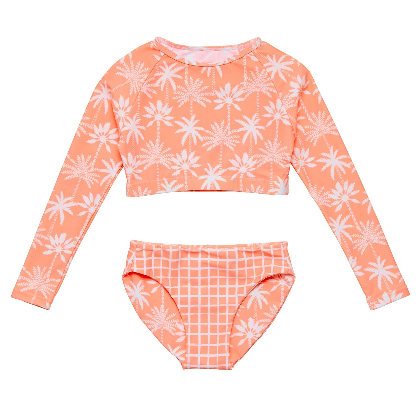 Cali Palms Recycled Crop LS Rash Set - Snapper Rock