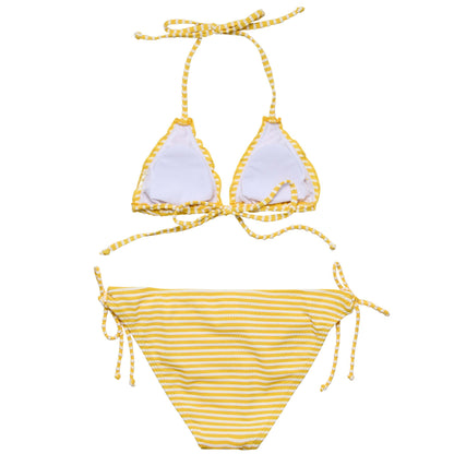 Sunshine Stripe Teen Triangle Bikini - Snapper Rock