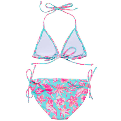 Tropical Glow Teen Recycled Triangle Bikini - Snapper Rock