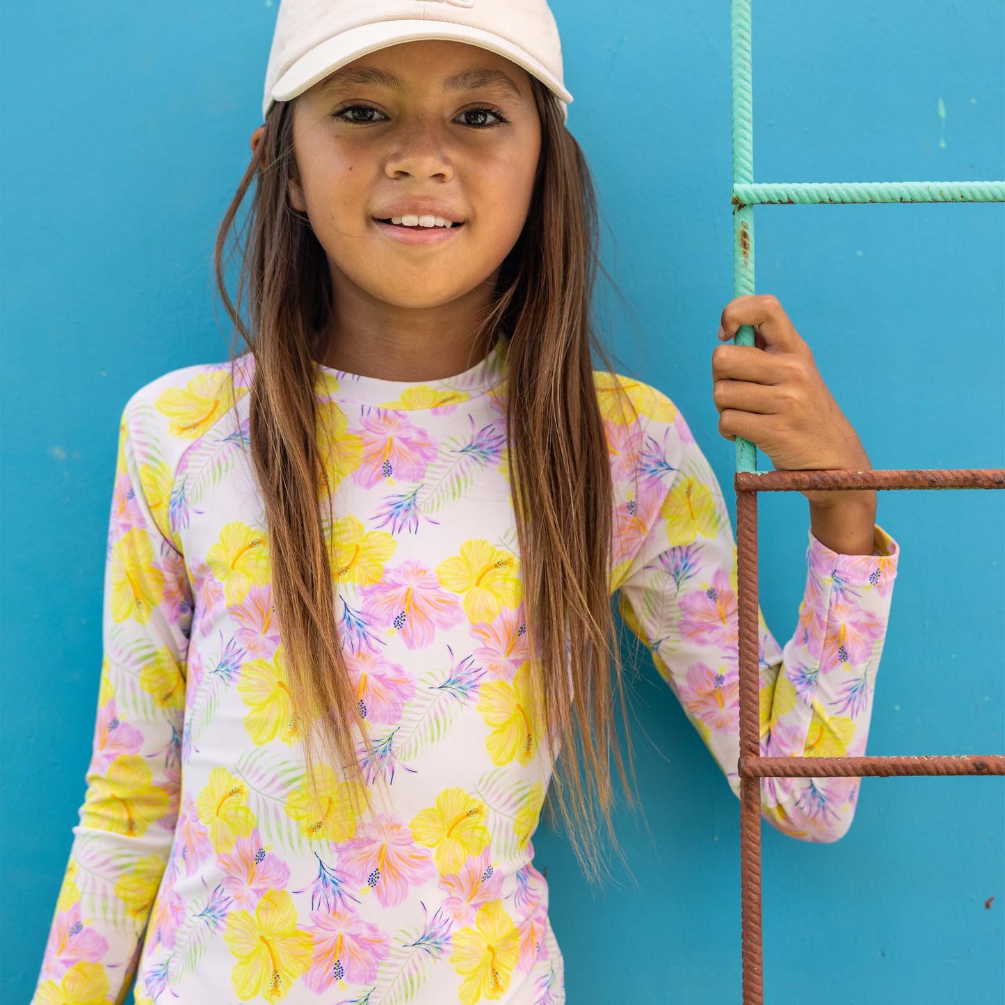 Aloha Vacay Recycled LS Surf Suit - Snapper Rock