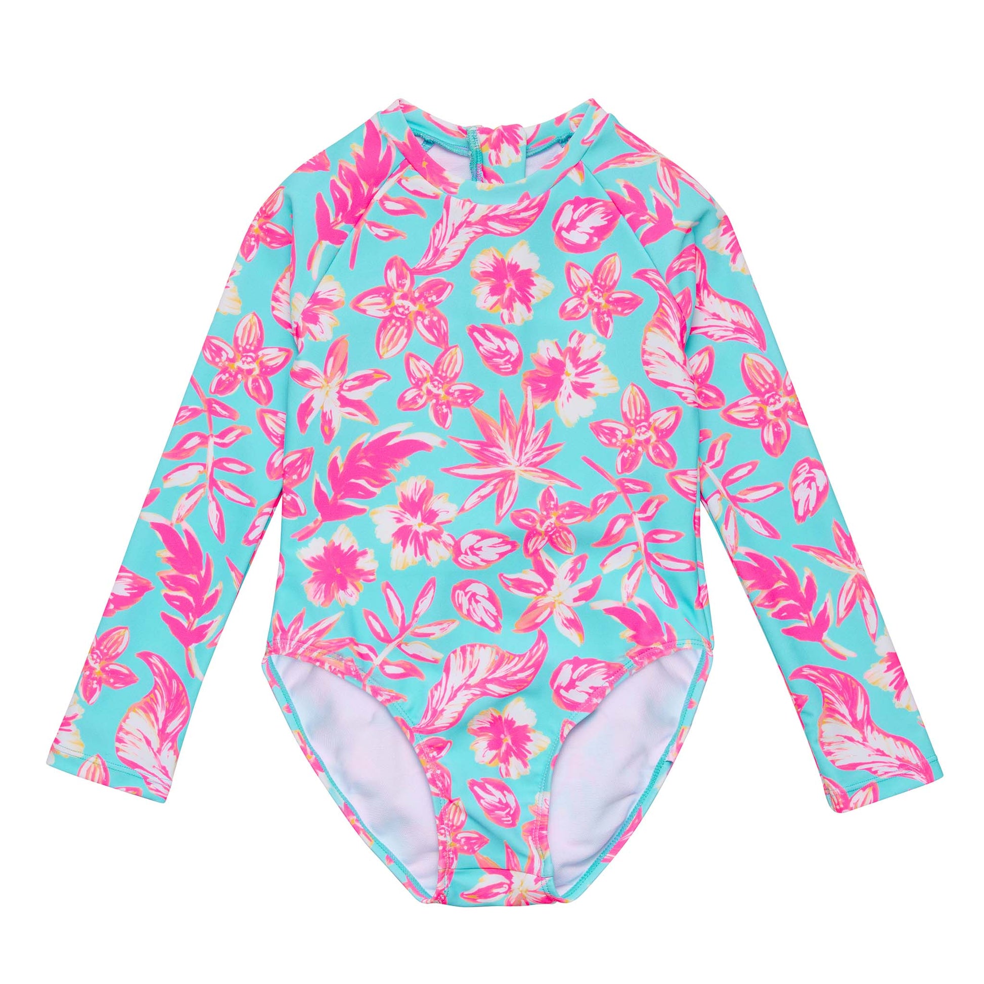 Tropical Glow Recycled LS Surf Suit - Snapper Rock