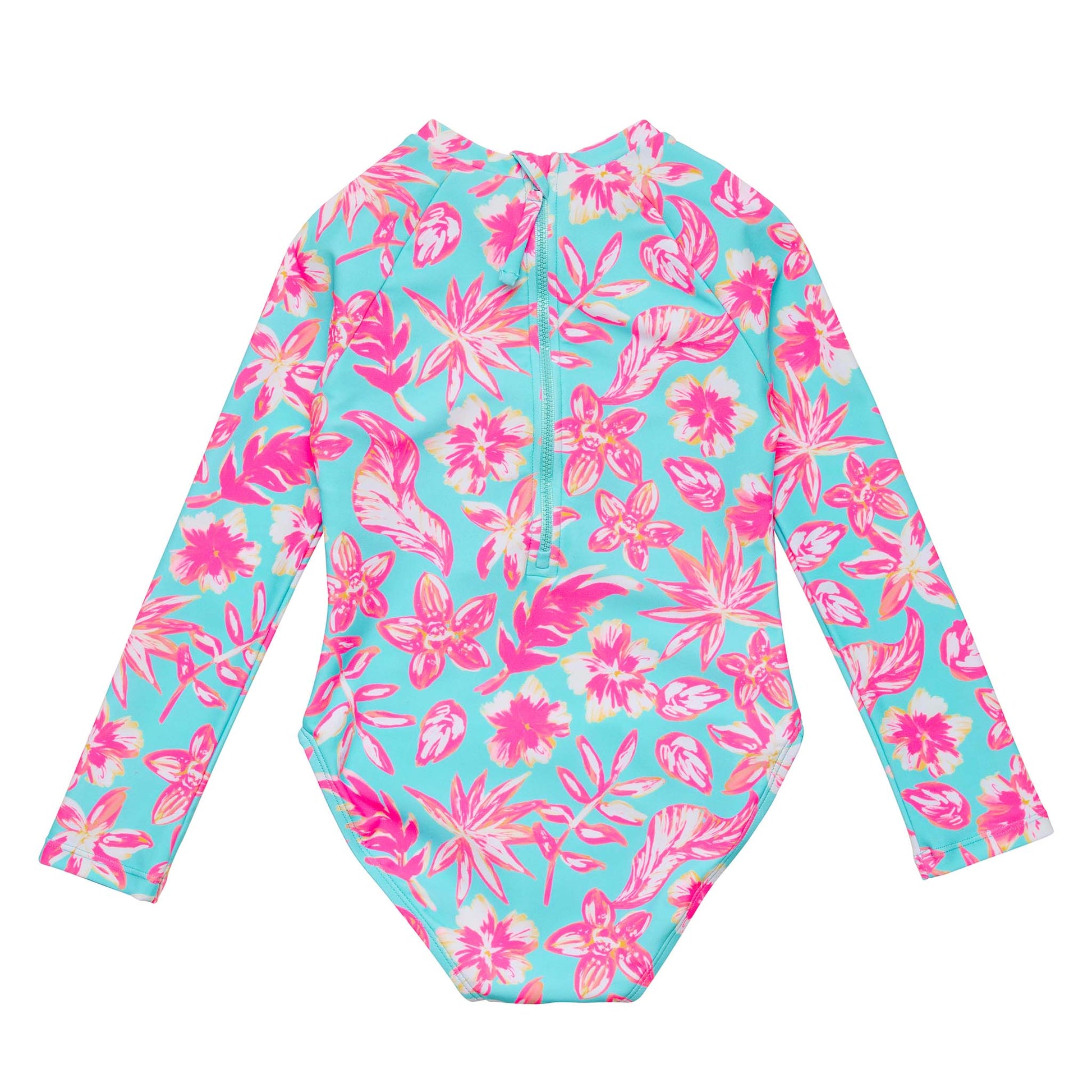 Tropical Glow Recycled LS Surf Suit - Snapper Rock