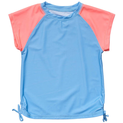 Cornflower Peach Sleeve SS Rash Top - Snapper Rock