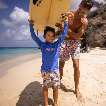 Azure Blue Sustainable LS Rash Top - Snapper Rock