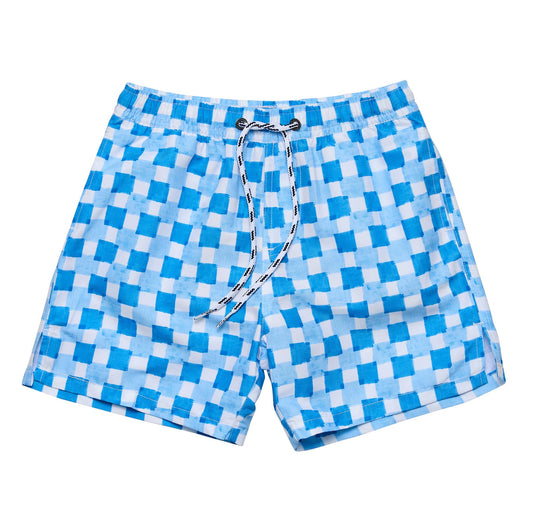 Ocean Grid Swim Short - Snapper Rock