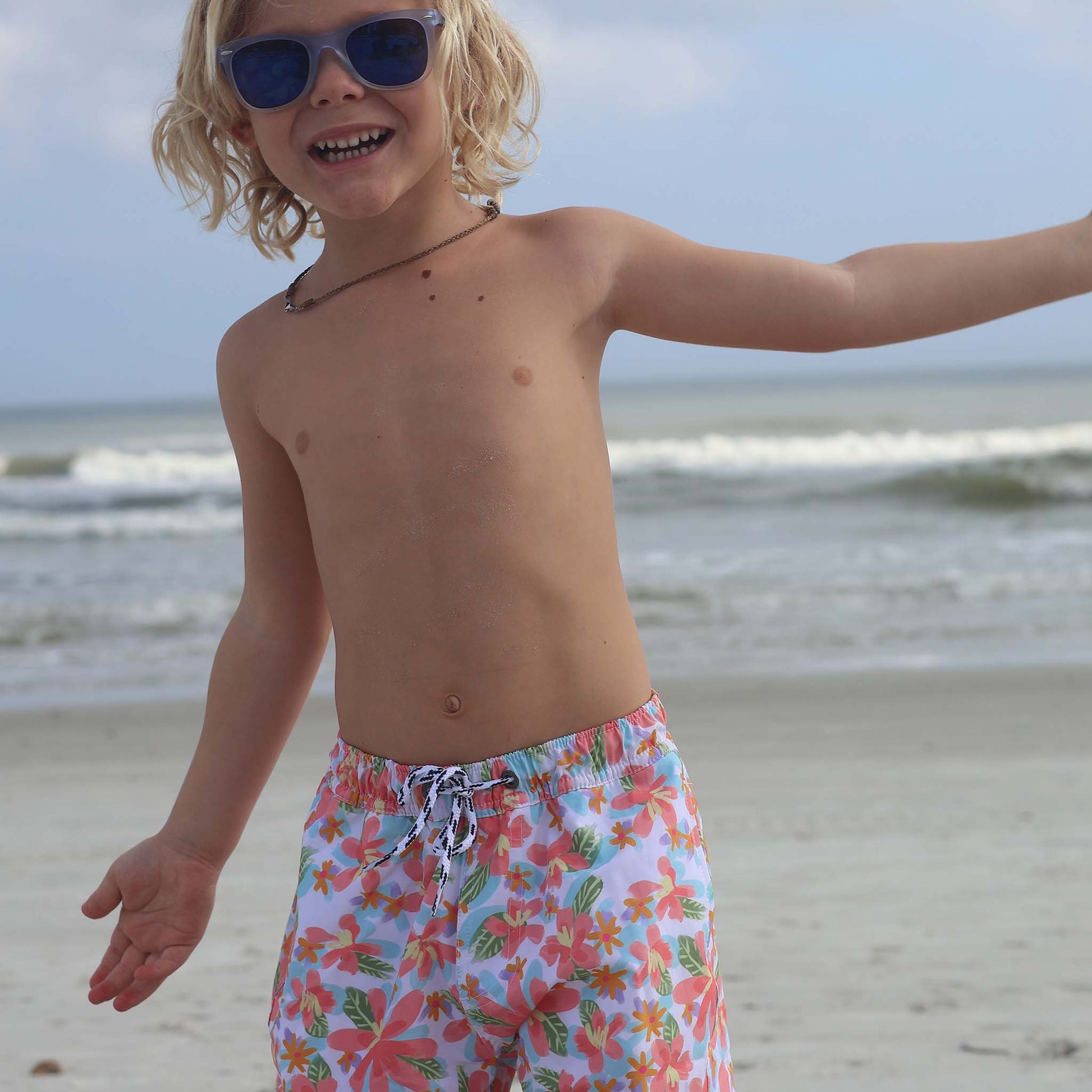 Hawaiian Luau Sustainable Swim Short - Snapper Rock