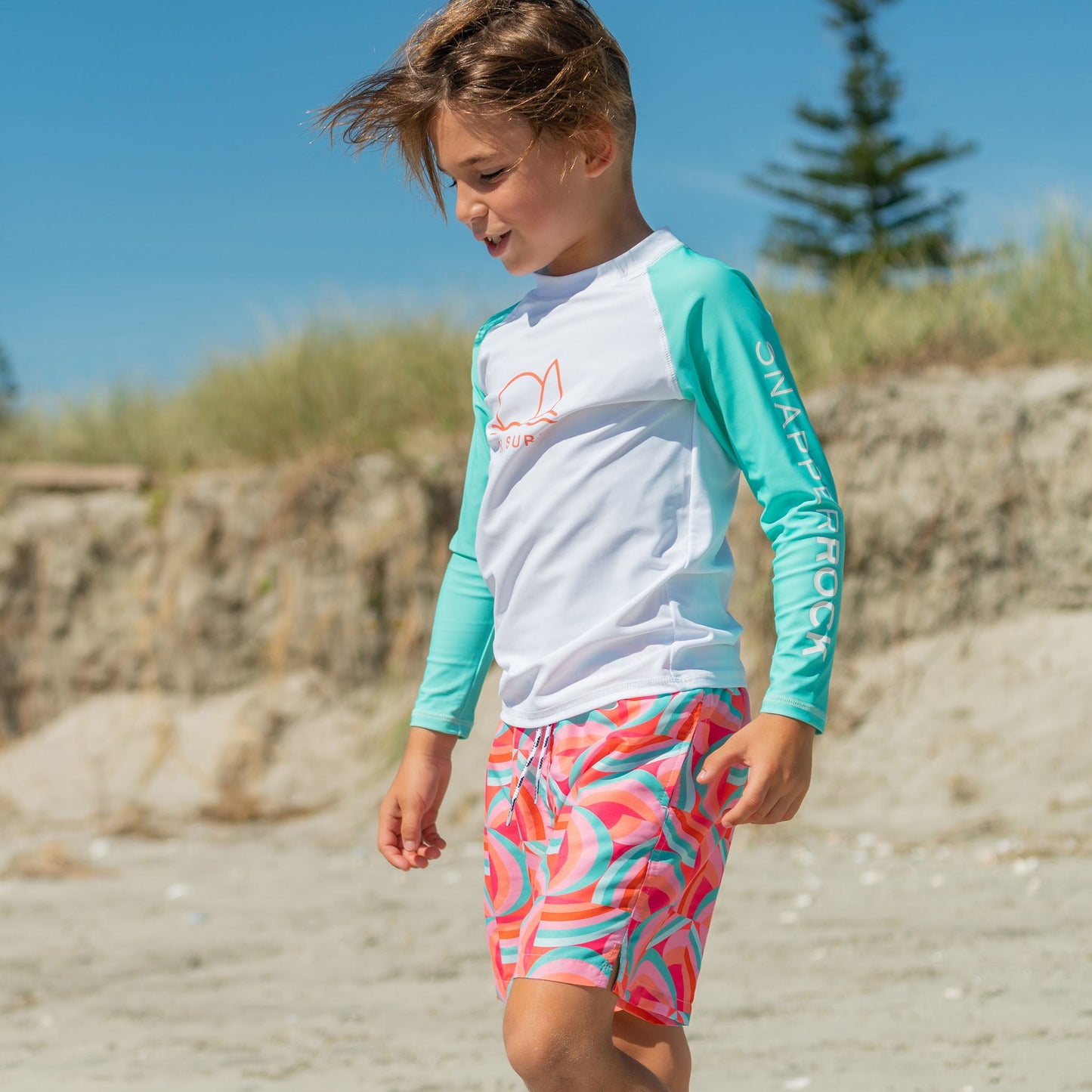 Geo Melon Sustainable Swim Short - Snapper Rock