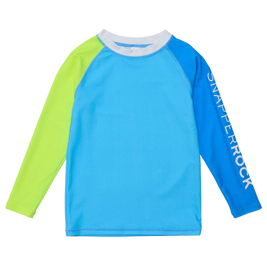 Citron Splash Colorblock LS Rash Top - Snapper Rock