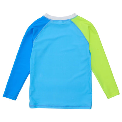 Citron Splash Colorblock LS Rash Top - Snapper Rock