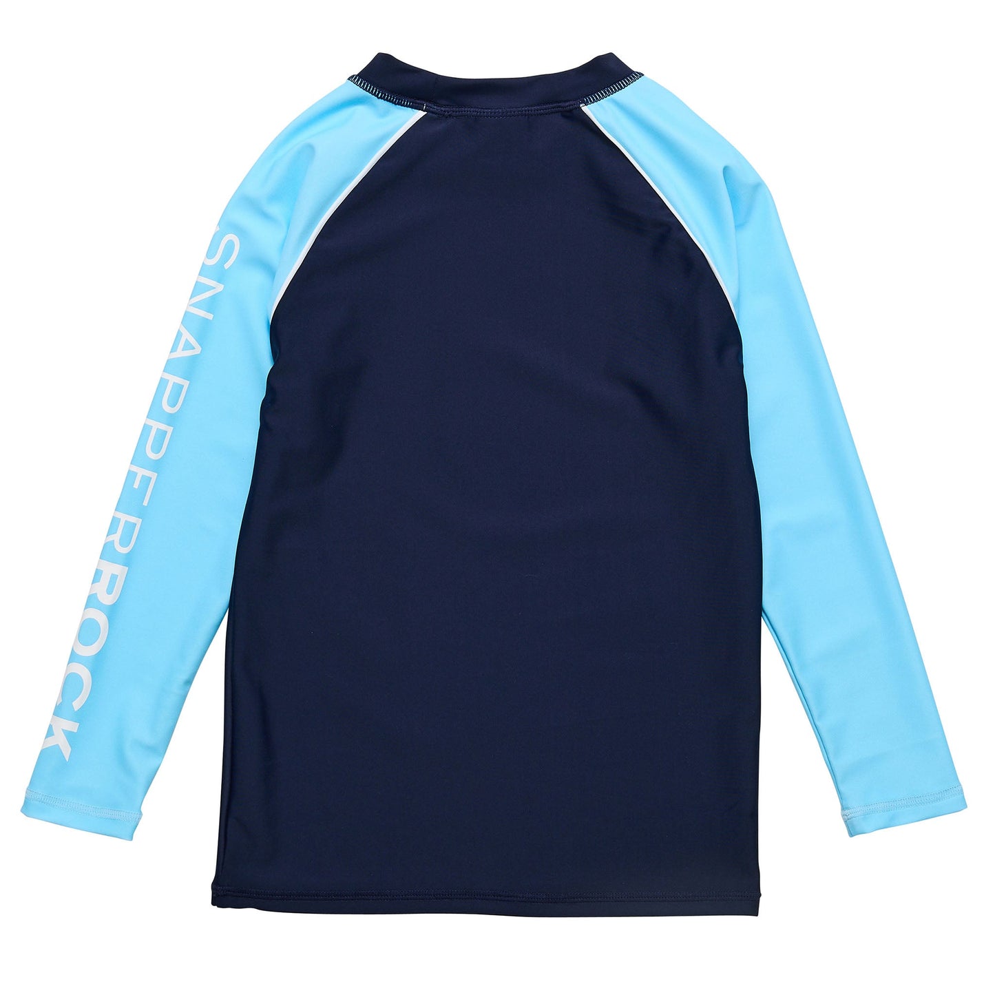 Navy Lt Blue Sleeve LS Rash Top - Snapper Rock