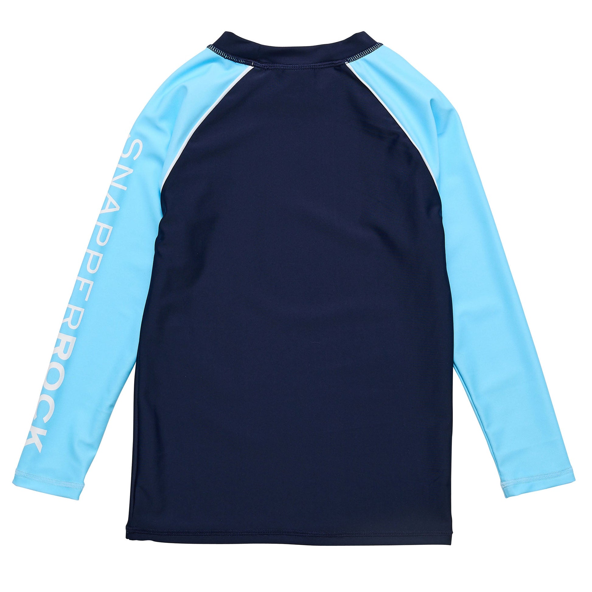 Navy Lt Blue Sleeve LS Rash Top - Snapper Rock