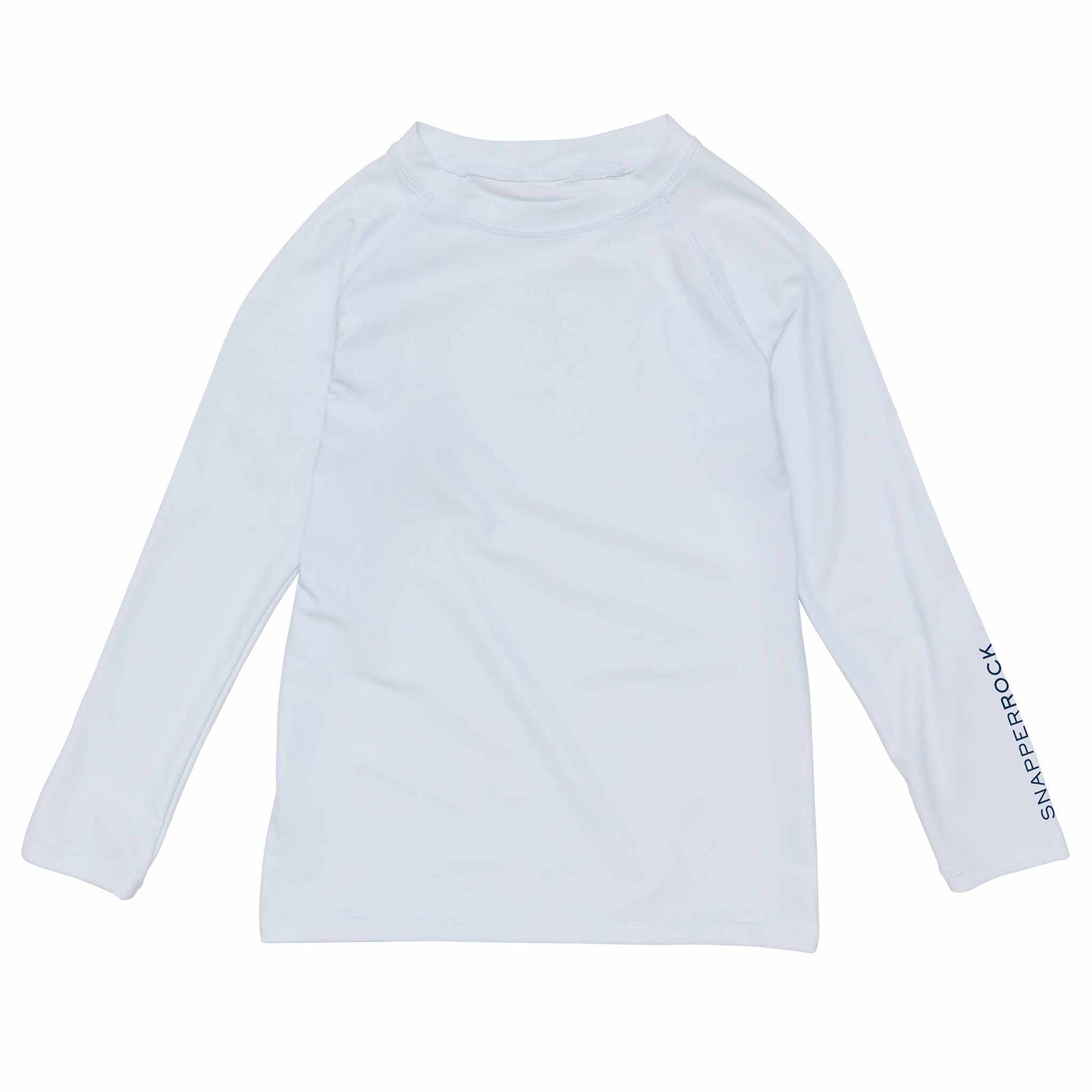 White LS Rash Top - Snapper Rock