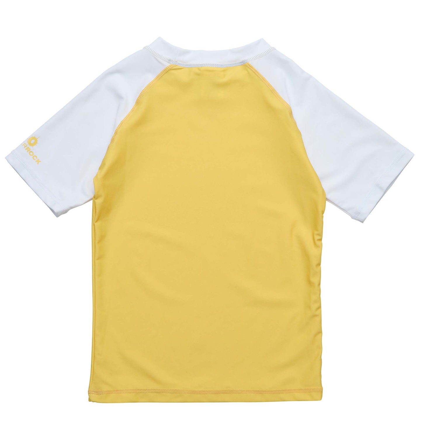 Yellow White Sleeve Sustainable SS Rash Top - Snapper Rock