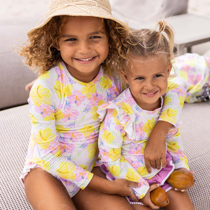 Aloha Vacay Recycled Leg Frill Surf Suit - Snapper Rock