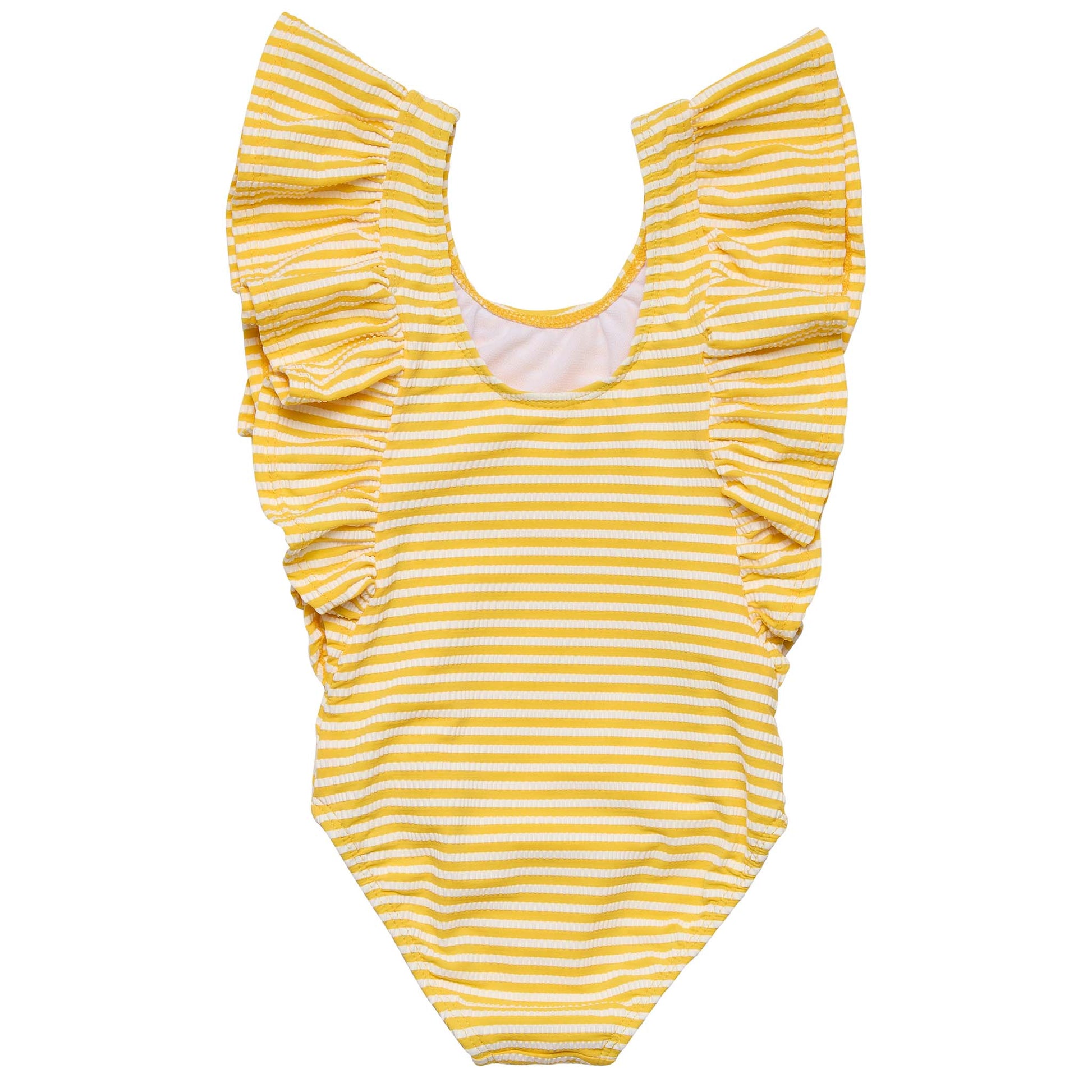 Sunshine Stripe Wide Frill Swimsuit - Snapper Rock