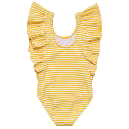 Sunshine Stripe Wide Frill Swimsuit - Snapper Rock