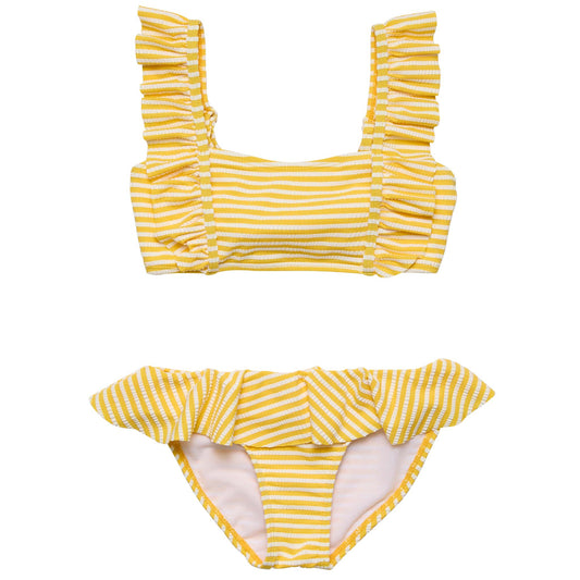 Sunshine Stripe Frilled Bikini - Snapper Rock