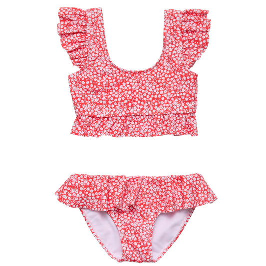 Ditsy Bloom Frilled Crop Bikini - Snapper Rock