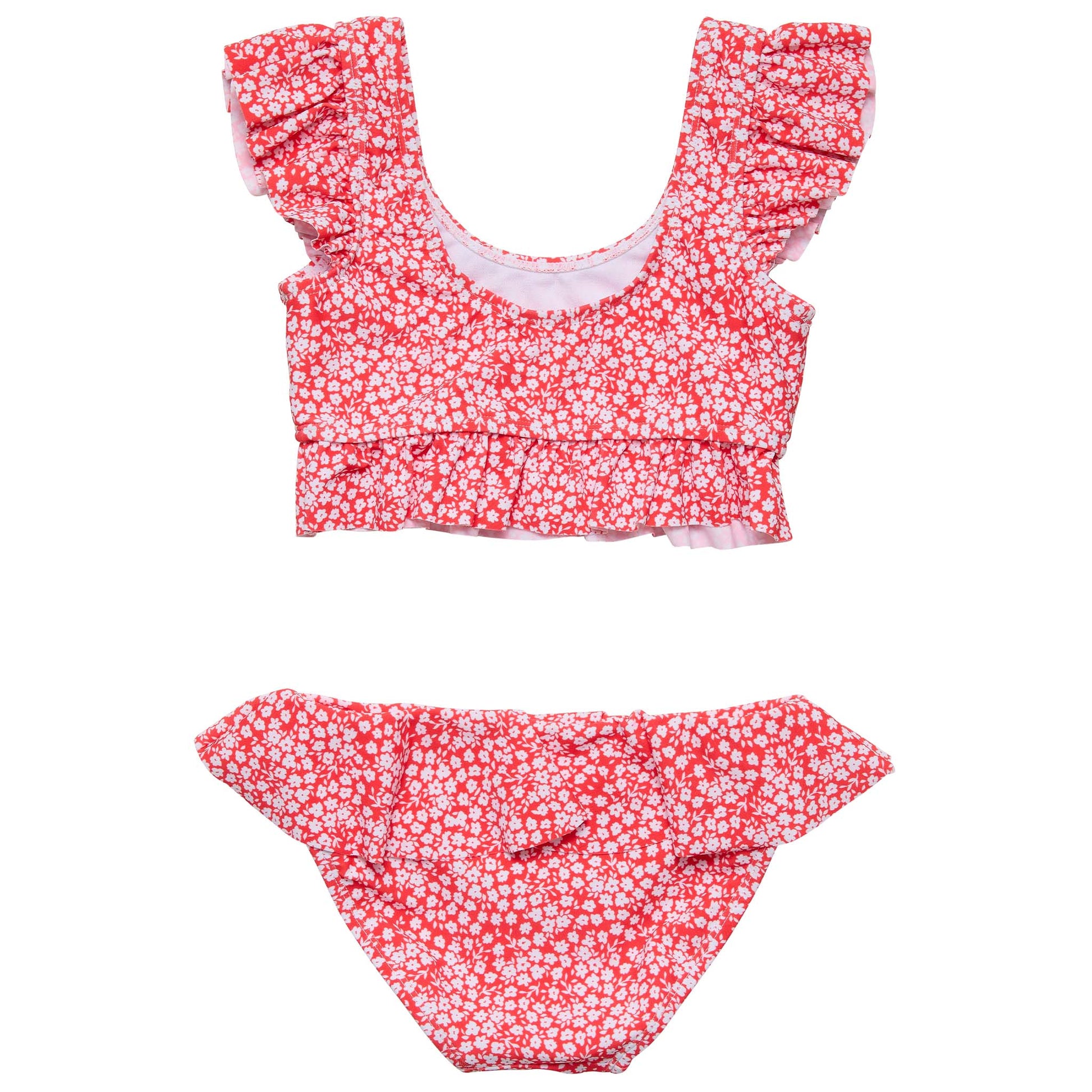 Ditsy Bloom Frilled Crop Bikini - Snapper Rock