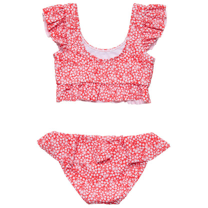 Ditsy Bloom Frilled Crop Bikini - Snapper Rock