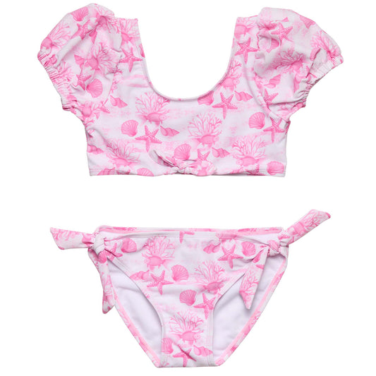 Pink Lagoon Puff Sleeve Bikini - Snapper Rock