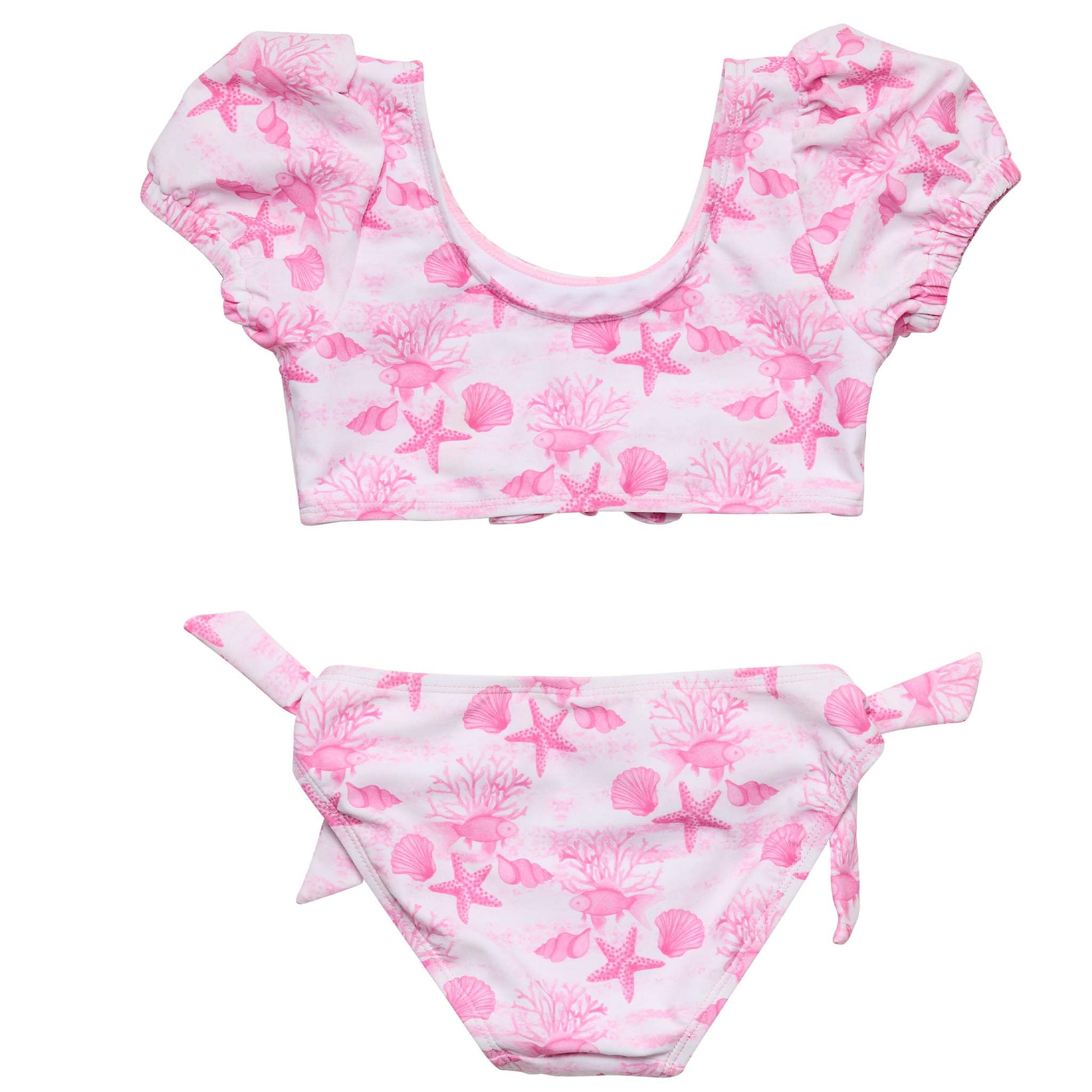 Pink Lagoon Puff Sleeve Bikini - Snapper Rock