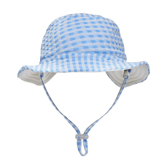 Seaside Gingham Reversible Bucket Hat - Snapper Rock