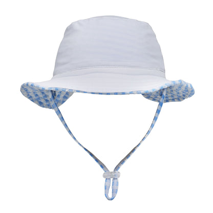 Seaside Gingham Reversible Bucket Hat - Snapper Rock
