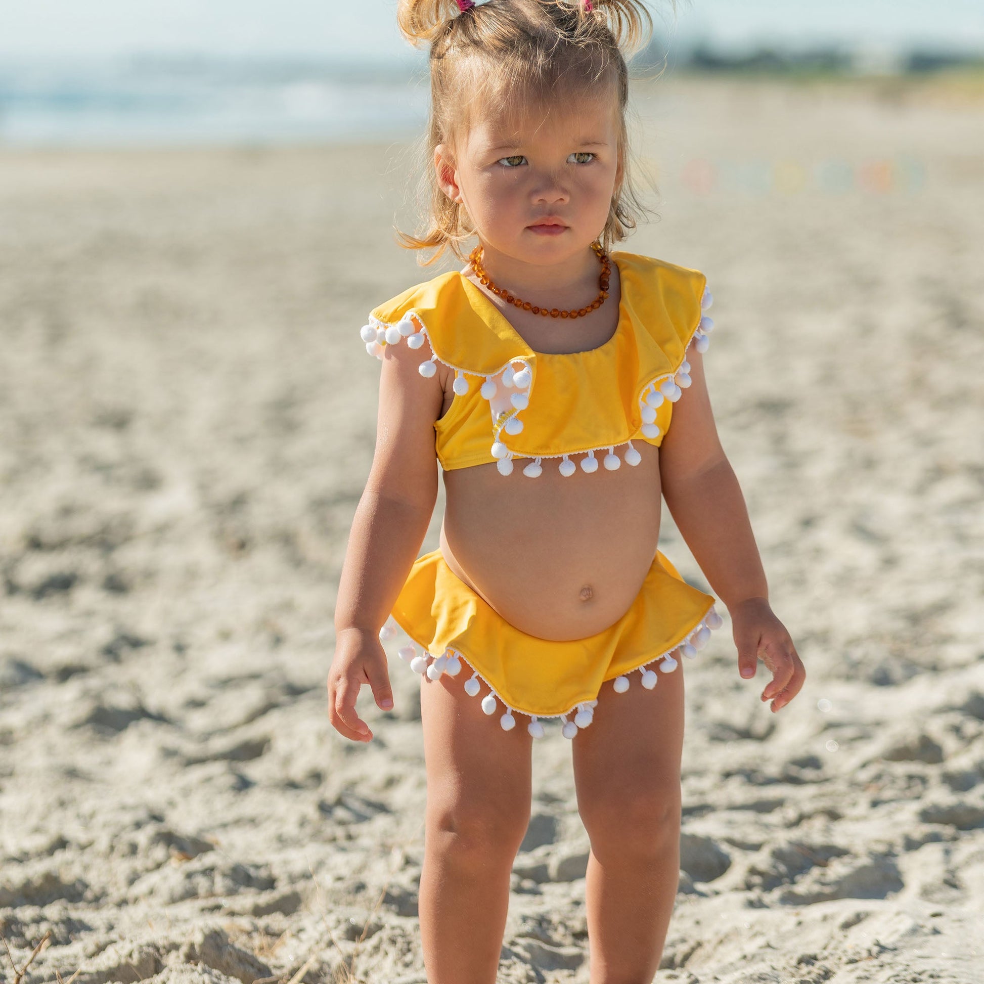 Hello Yellow Flounce Bikini - Snapper Rock