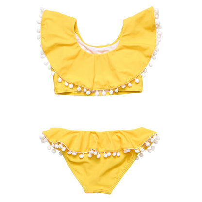 Hello Yellow Flounce Bikini - Snapper Rock