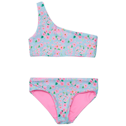 Daisy Chain One Shoulder Reversible Bikini - Snapper Rock