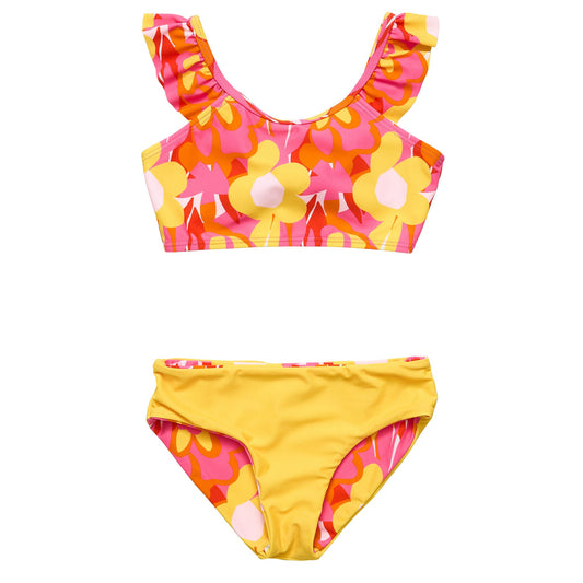 Pop of Sunshine Frill Crop Bikini - Snapper Rock