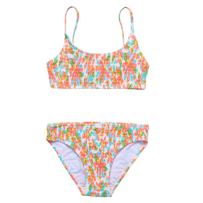 Hawaiian Luau Sustainable Shirred Bikini - Snapper Rock