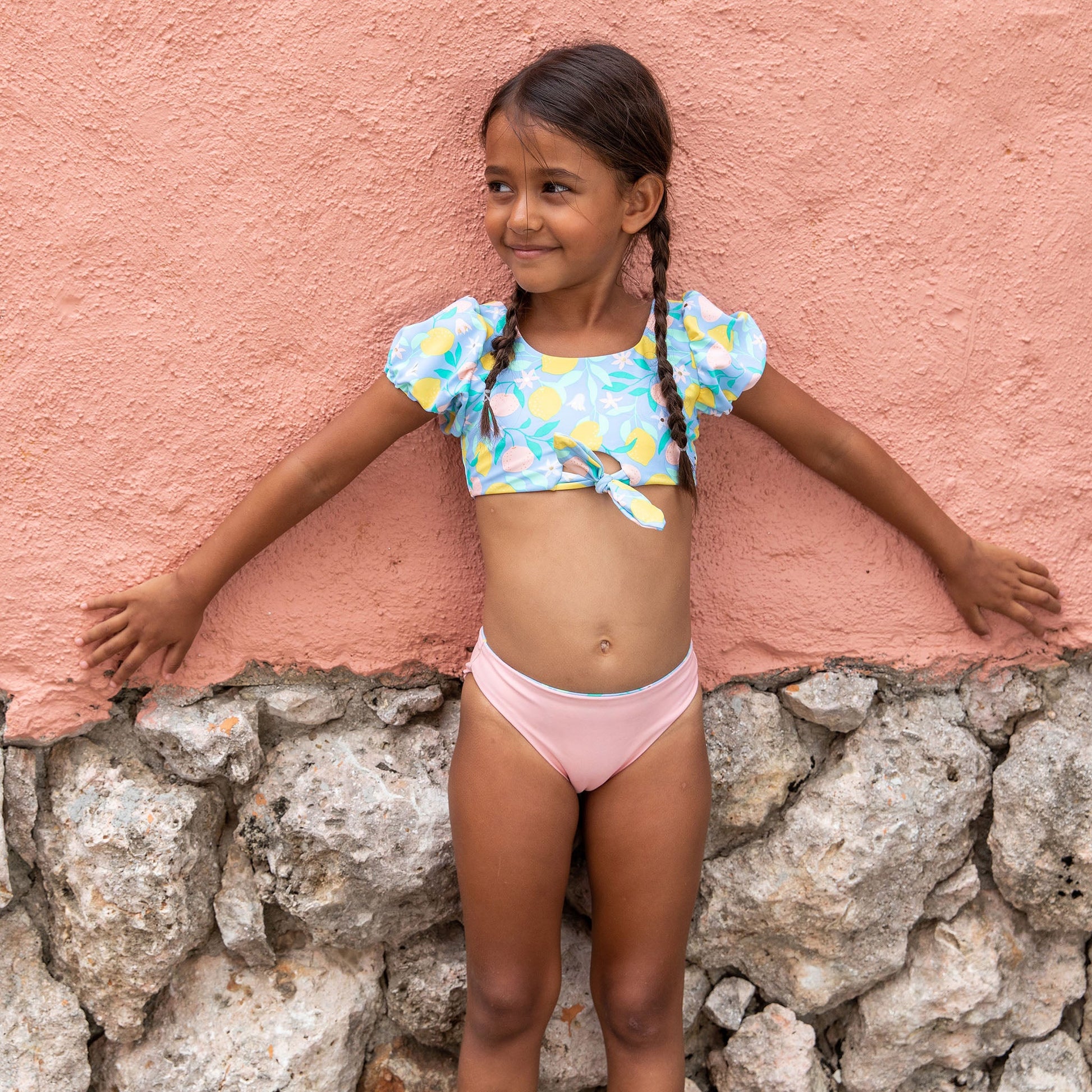 Lemon Drops Knot Front Bikini - Snapper Rock