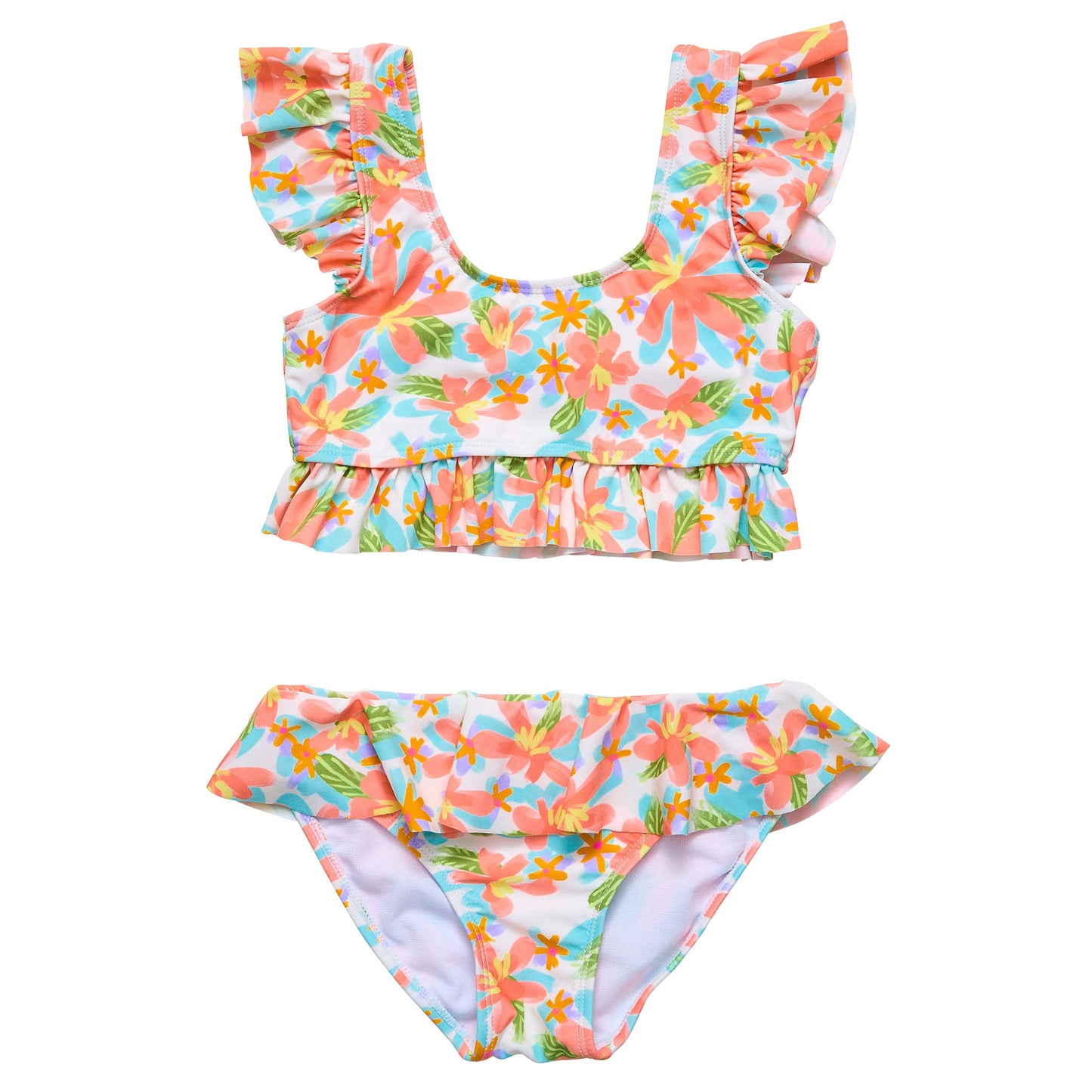 Hawaiian Luau Sustainable Frilled Crop Bikini - Snapper Rock
