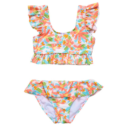 Hawaiian Luau Sustainable Frilled Crop Bikini - Snapper Rock