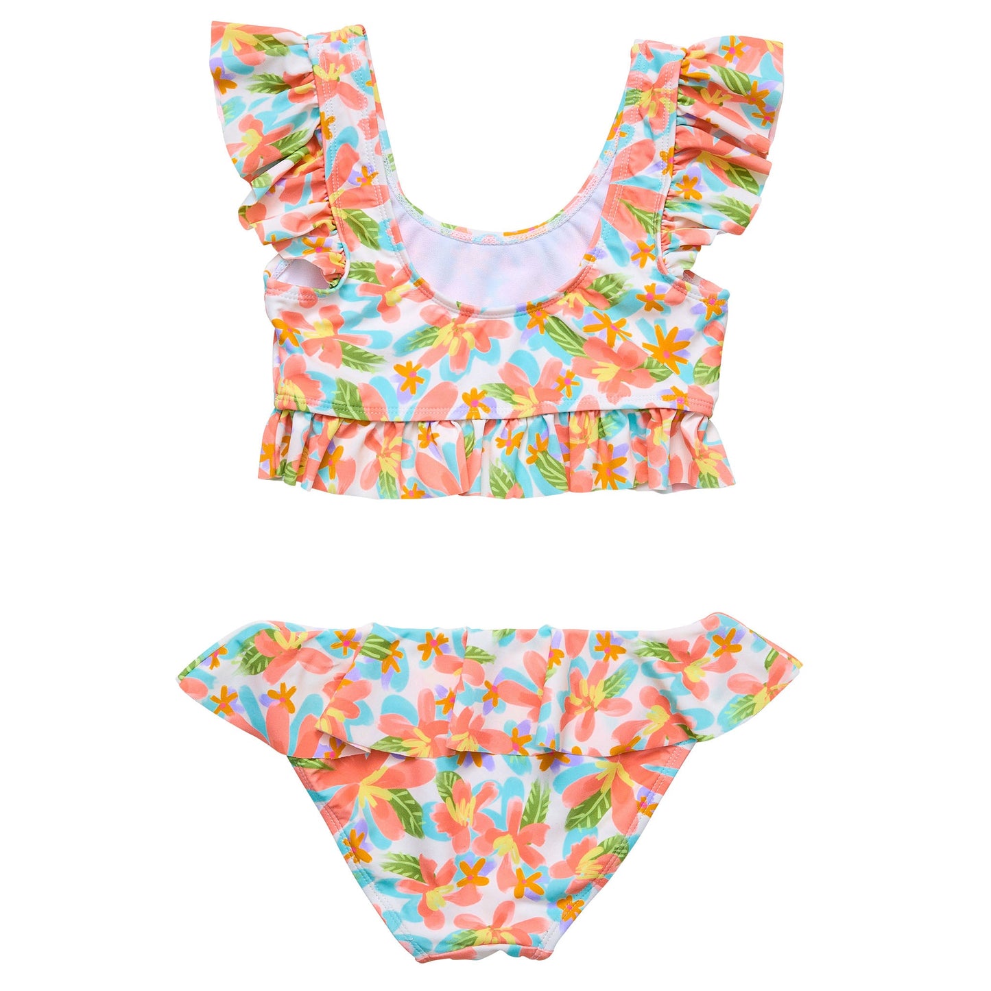 Hawaiian Luau Sustainable Frilled Crop Bikini - Snapper Rock